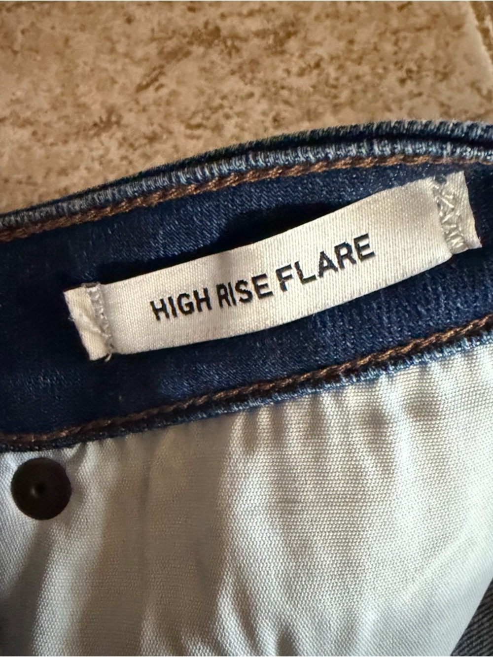 Wrangler Retro High Rise Trumpet Flare Jeans Bell Bottom Floral Denim 27x36 - Picture 4 of 8